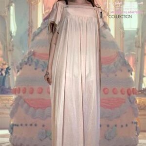 Vintage 1990s Enticements Coquette Light Pink Nightgown